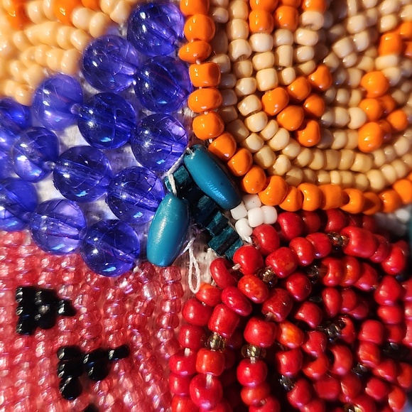 Anthropology Beaded Fiesta Fruit Summer Chain Crossbody Hand Bag - Picture 13 of 13